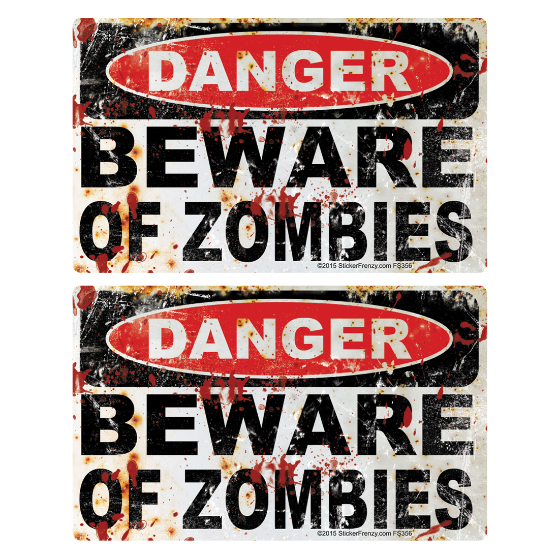 Beware of Zombies  Die-cut Vinyl Decal / Sticker ** 4 Sizes **  